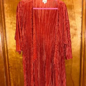 Lularoe burnt orange Shirley kimono EUC medium